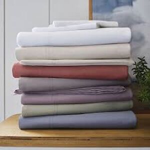 Linden Street 300 Thread Count Sustainably Soft Full Sheet Set, Sterling Mauve